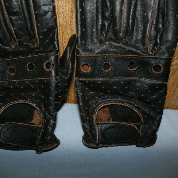 Vintage River Road Men's Leather   Outlaw Motorcycle Gloves Size Med  / NEW - Picture 12 of 16